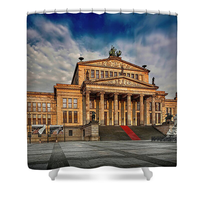 Endre Shower Curtain featuring the photograph The Eastern Berlin Opera House by Endre Balogh