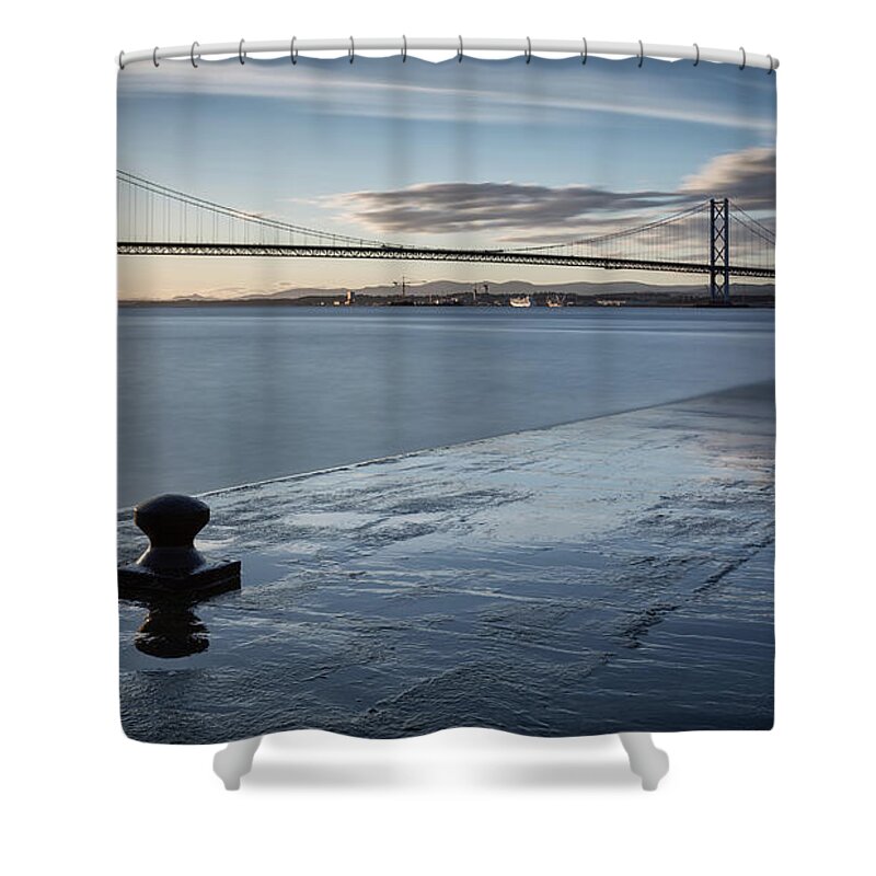 Lothian Shower Curtain featuring the photograph The Firth Of Forth by Stuart Leche