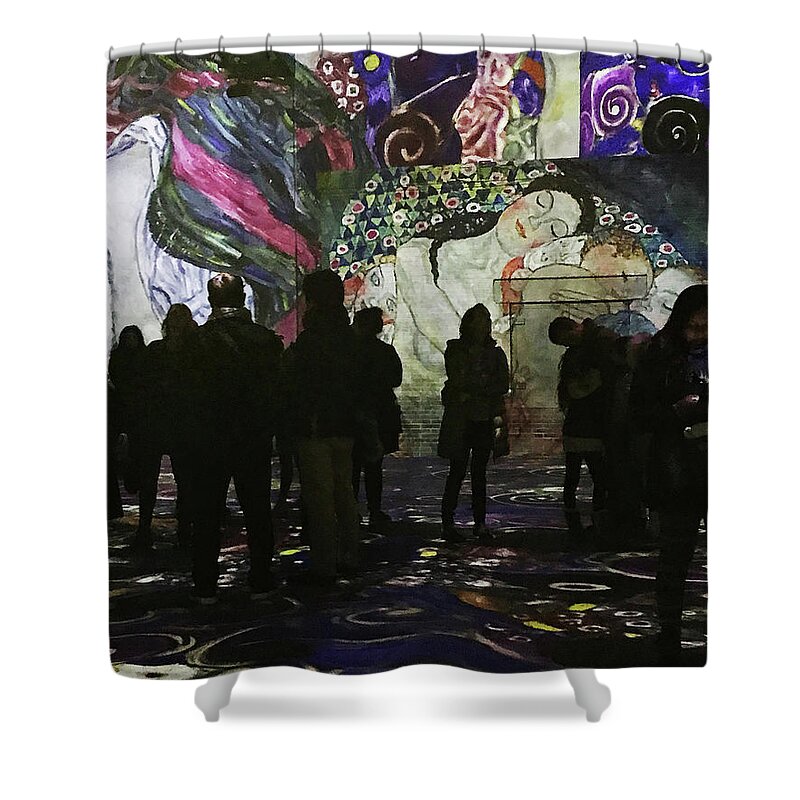 Ateliere Des Lumieres Shower Curtain featuring the photograph The Gathering by Jessica Levant
