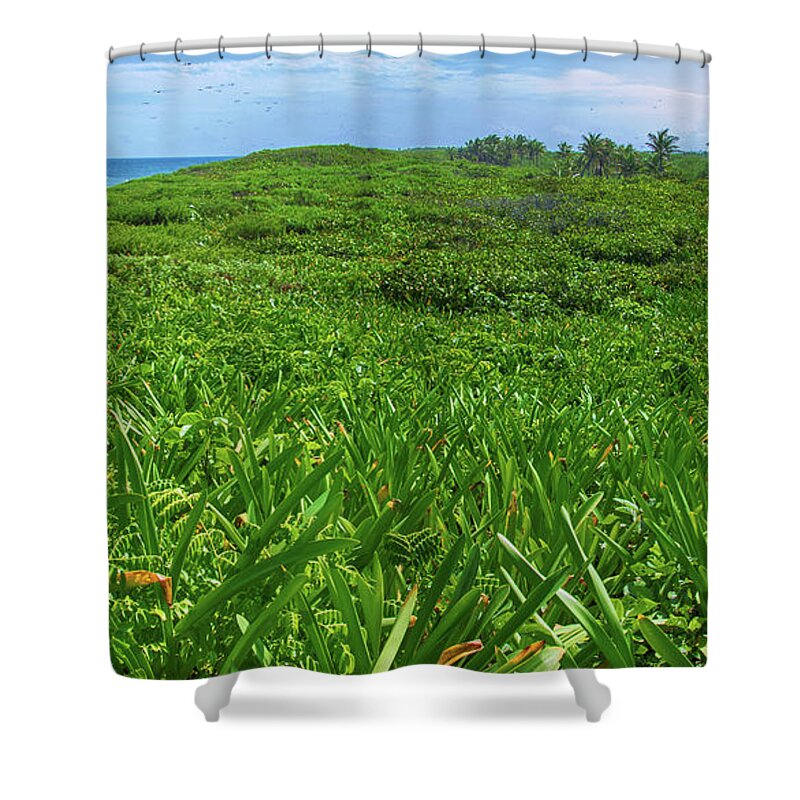 Mexico Shower Curtain featuring the photograph The green island by Sun Travels