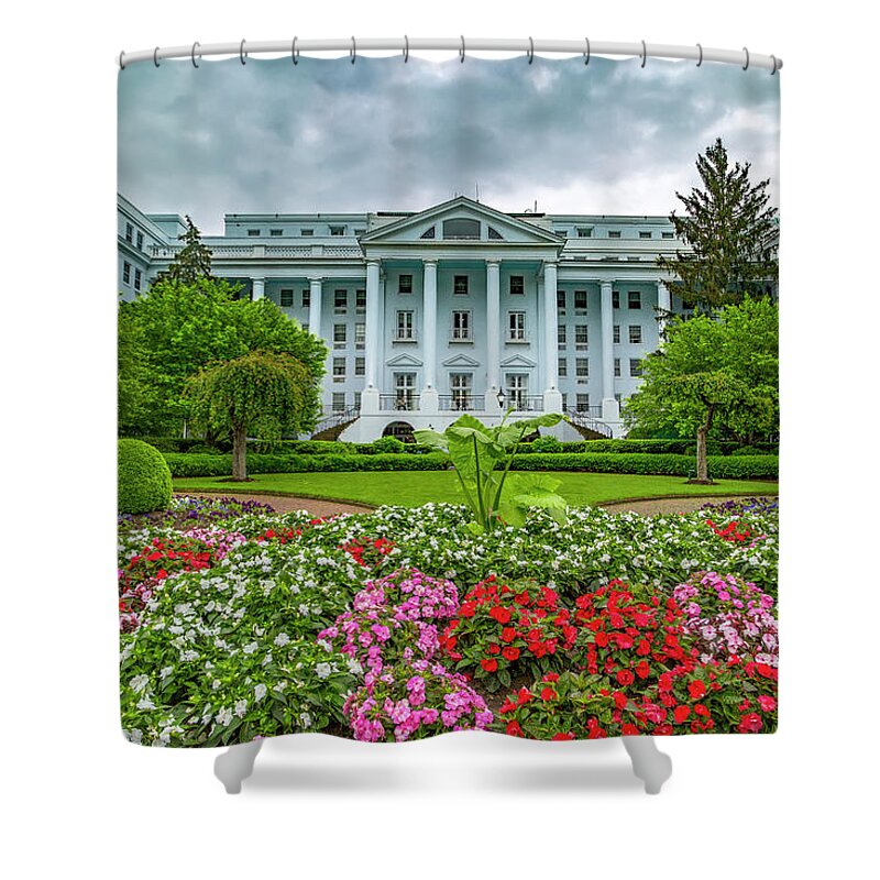 Greenbrier Shower Curtain featuring the photograph The Greenbrier by Betsy Knapp