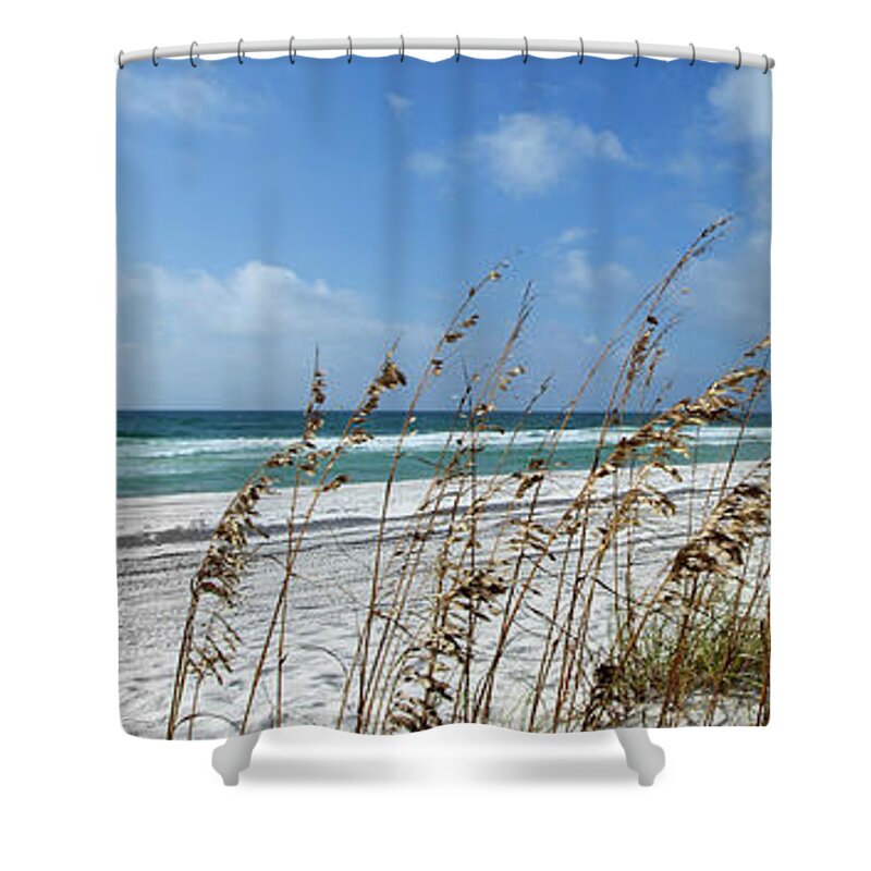 Scenics Shower Curtain featuring the photograph The Gulf Of Mexico In Penascola Florida by Skodonnell