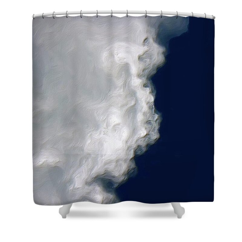  Shower Curtain featuring the digital art The Heavy Cloud by Rein Nomm