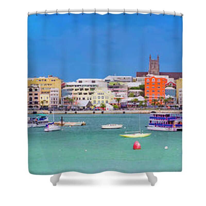 Bermuda Shower Curtain featuring the photograph The Long Town by Betsy Knapp
