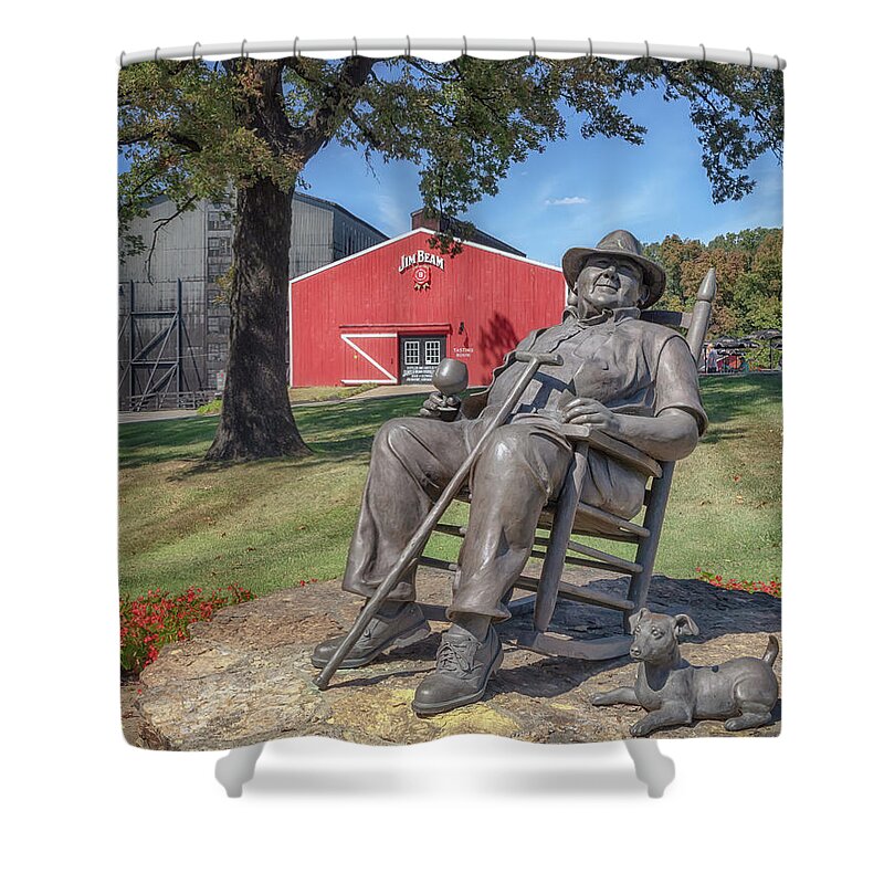 Jim Beam Shower Curtain featuring the photograph The Master Distiller by Susan Rissi Tregoning
