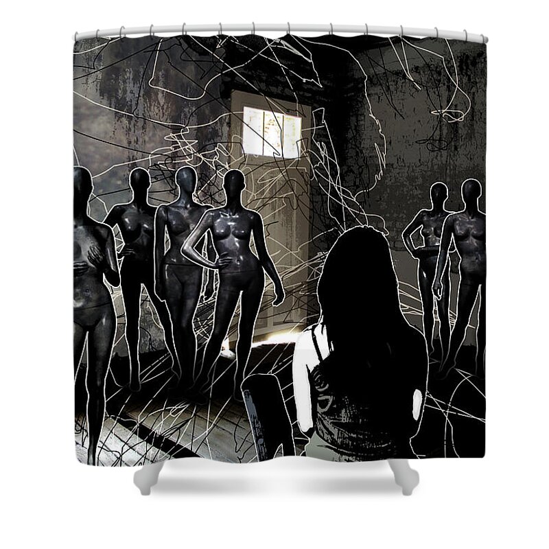 Jason Casteel Shower Curtain featuring the digital art The Only One by Jason Casteel