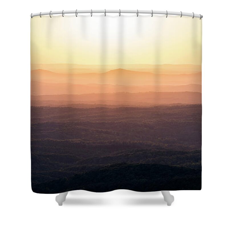 Alabama Shower Curtain featuring the photograph The Orange Valley by James-Allen