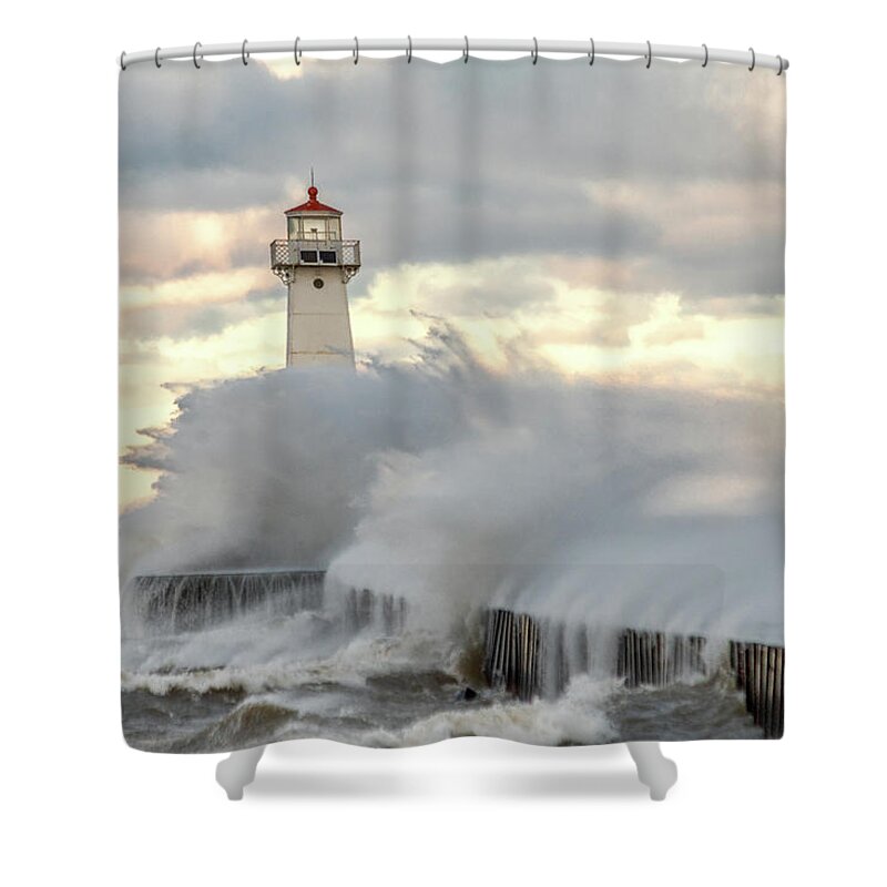 Power Shower Curtain featuring the photograph The Power of Nature by Rod Best
