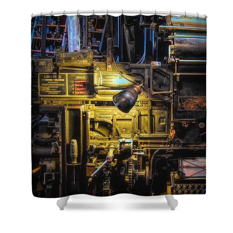  Shower Curtain featuring the photograph The Printer's View by Jack Wilson