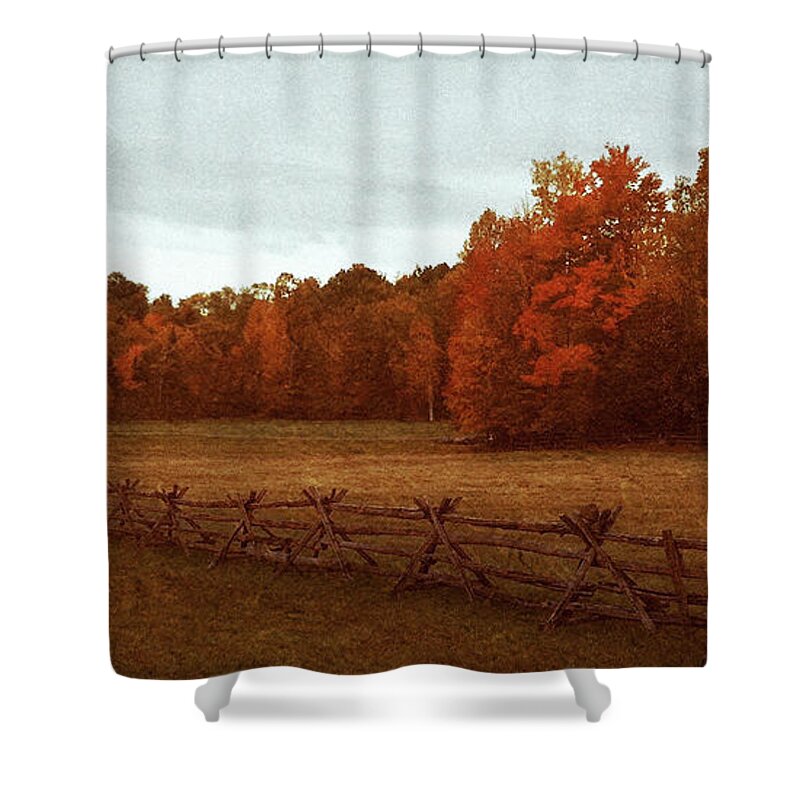 Farm Shower Curtain featuring the photograph The Road Home by RicharD Murphy