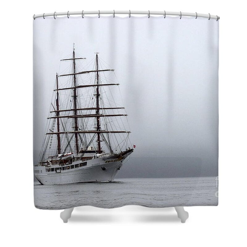 Sea Cloud Ii Shower Curtain featuring the photograph The Sea Cloud II by Joe Cashin