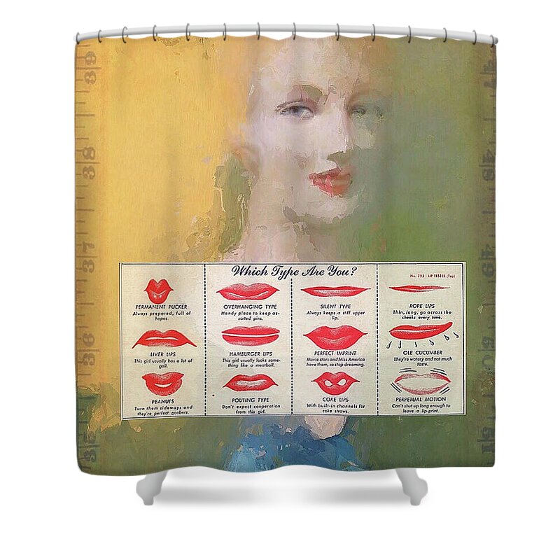 Conceptual Shower Curtain featuring the photograph The Smoocher Review by Craig J Satterlee
