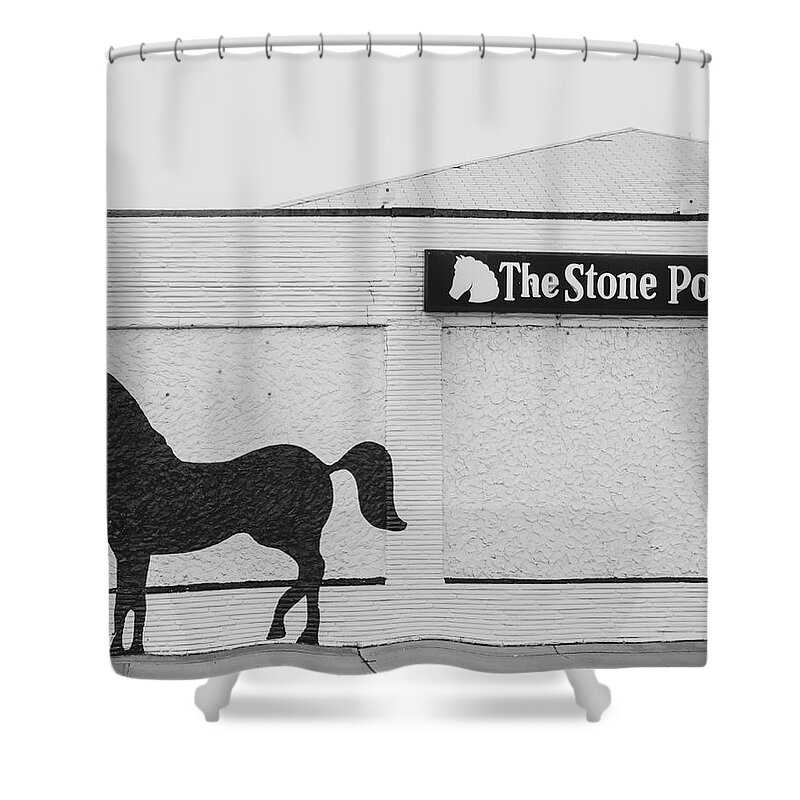 The Stone Pony Shower Curtain featuring the photograph The Stone Pony - Asbury Park by Kristia Adams