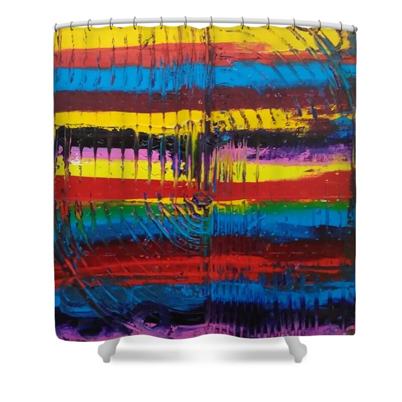Hurricane Shower Curtain featuring the painting The Storm by Bill King
