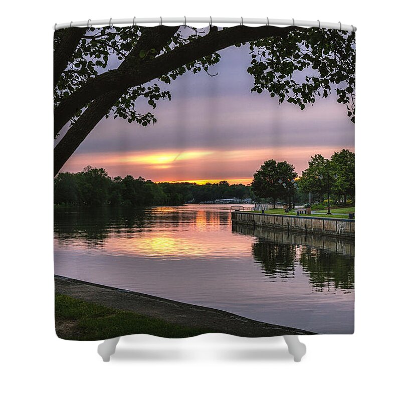 Sunset Shower Curtain featuring the photograph The Sunset Blues by Rod Best