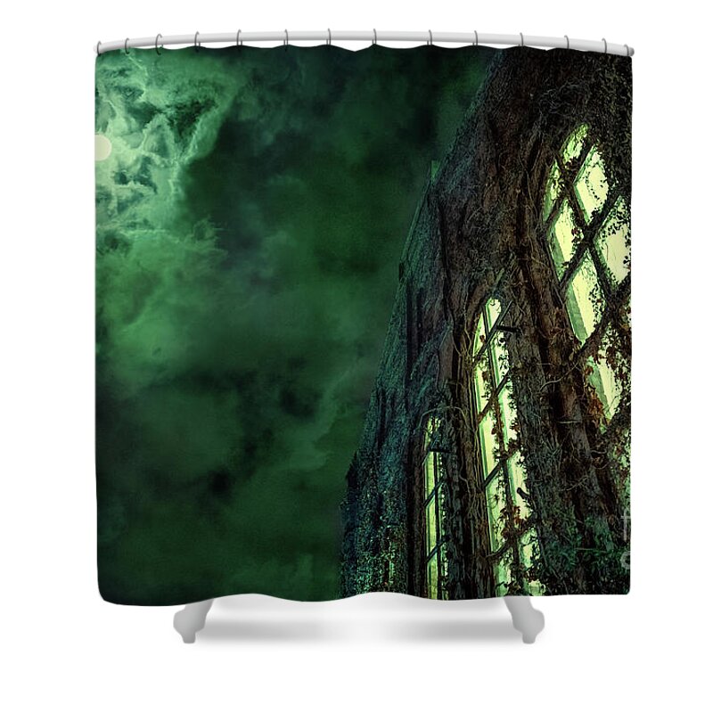 Night Shower Curtain featuring the photograph The Third Dimension by Bruno Passigatti