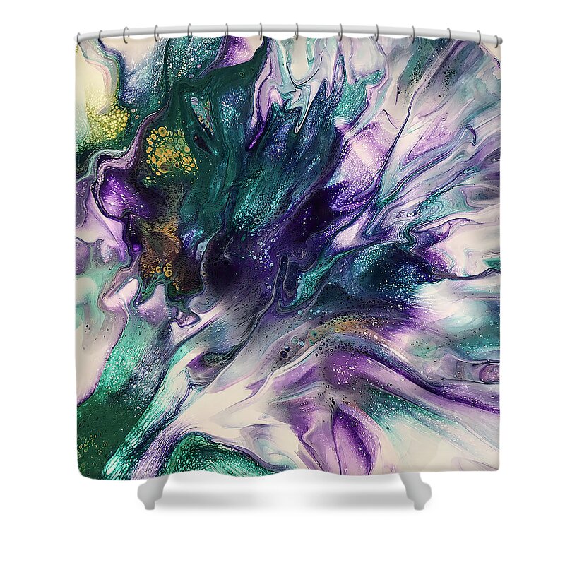 Acrylic Shower Curtain featuring the painting The Winds of Change by Teresa Wilson by Teresa Wilson