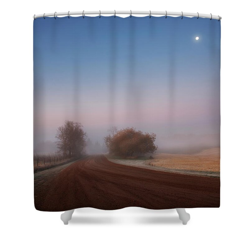 Country Shower Curtain featuring the photograph The World As A Dream by Dan Jurak