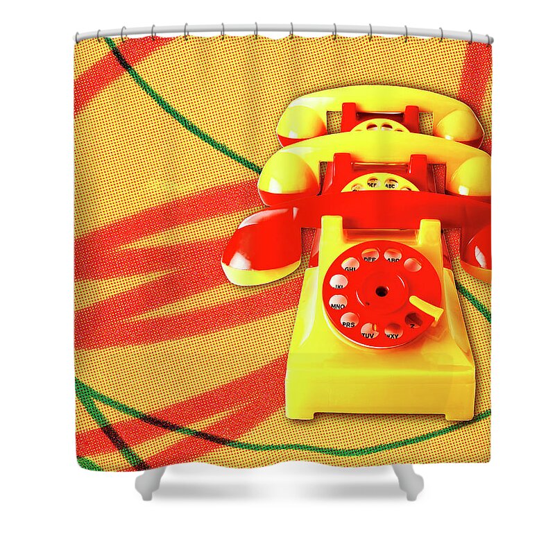 Telephone Wires Shower Curtains