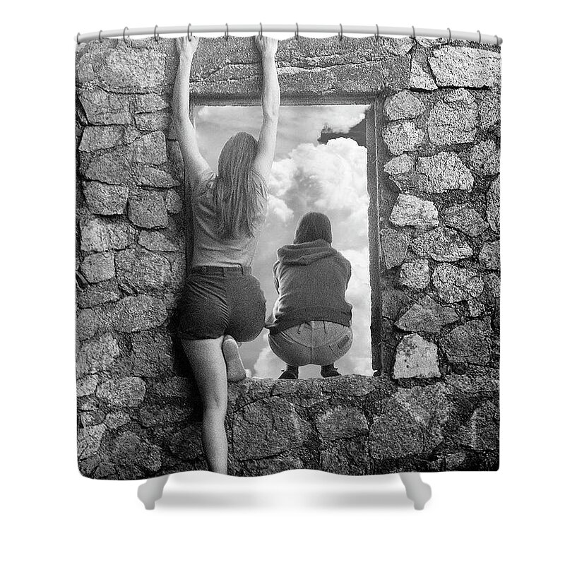  Shower Curtain featuring the photograph Thru the Window by Neil Pankler
