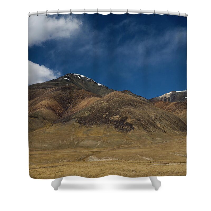 Sebastian Kennerknecht Shower Curtain featuring the photograph Tien Shan Mountains, Kyrgyzstan by Sebastian Kennerknecht