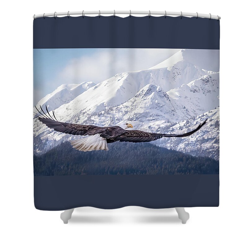 Alaska Shower Curtain featuring the photograph To the Hills... by James Capo