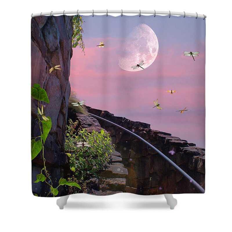 To The Moon Shower Curtain featuring the photograph To the Moon by Kume Bryant