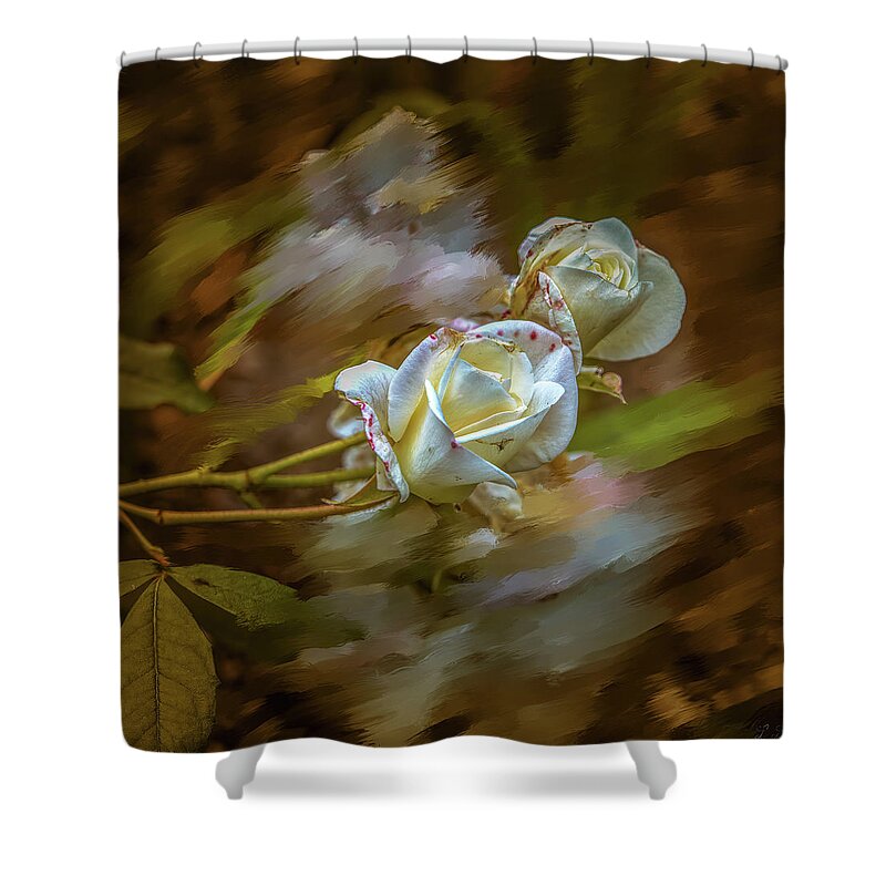 Together Shower Curtain featuring the mixed media Together #i9 by Leif Sohlman