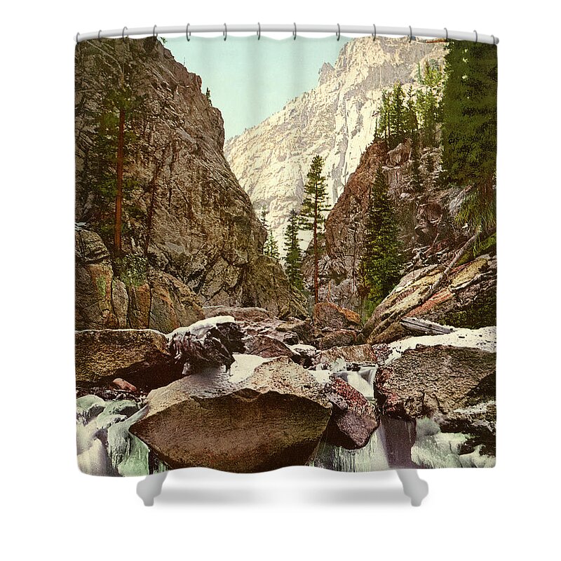  Shower Curtain featuring the photograph Toltec Gorge by Detroit Photographic Company