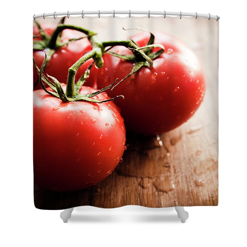 Bunch Shower Curtain featuring the photograph Tomatoes by Mmeemil