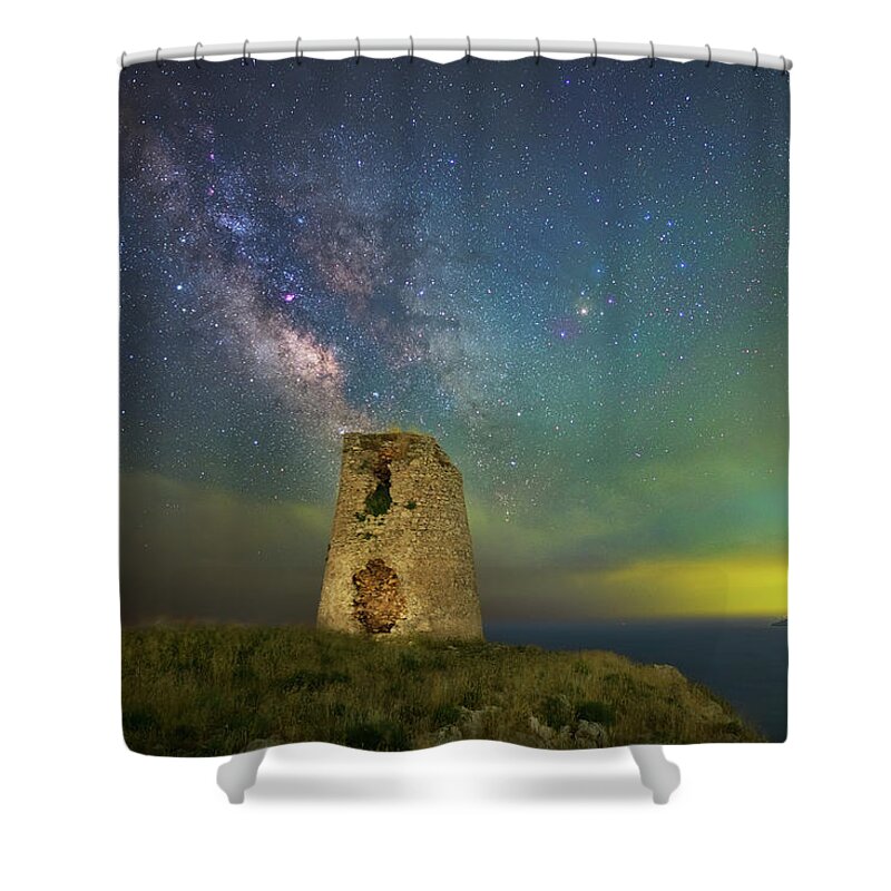 Astronomy Shower Curtain featuring the photograph Torre Emiliano by Ralf Rohner