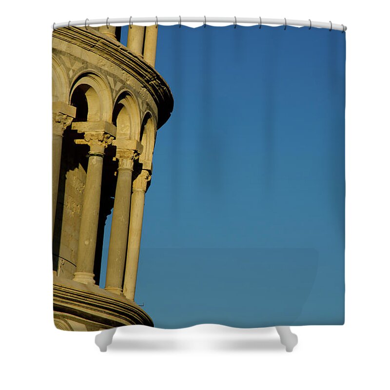 Arch Shower Curtain featuring the photograph Tower Of Pisa by Mats Silvan