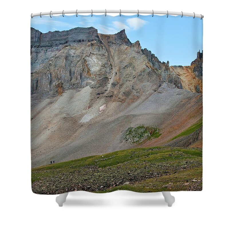 San Juan Mountains Shower Curtain featuring the photograph Trekking In San Juan Mountains by Robert Fullerton