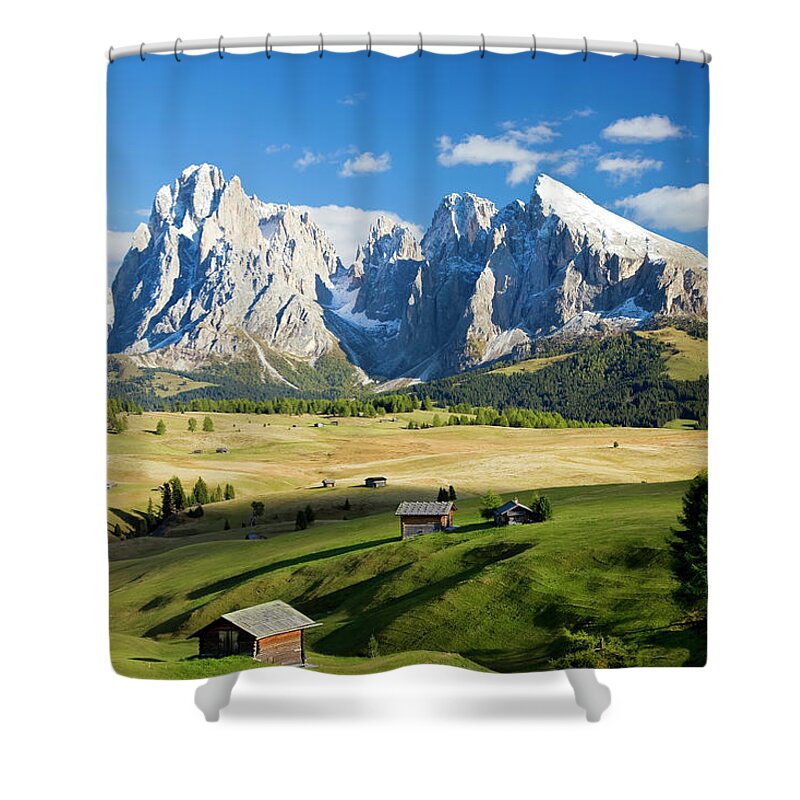 Scenics Shower Curtain featuring the photograph Trentino-alto Adige, South Tyrol, Italy by Peter Adams