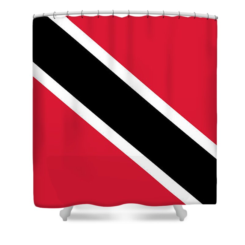 Art Of Flags Shower Curtain featuring the painting Trinidad and Tobago by Flags