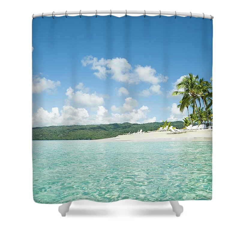 Cayo Levantado Shower Curtain featuring the photograph Tropical Landscape by Easybuy4u