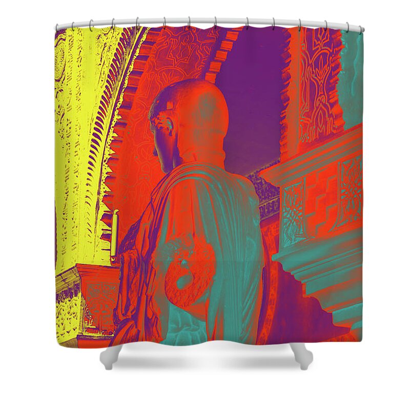 Color Shower Curtain featuring the mixed media True Colors by Giorgio Tuscani
