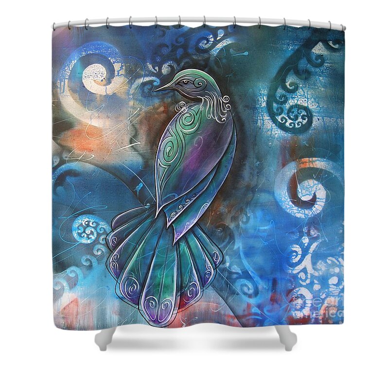 Tui Shower Curtain featuring the photograph Tui 4 by Reina Cottier