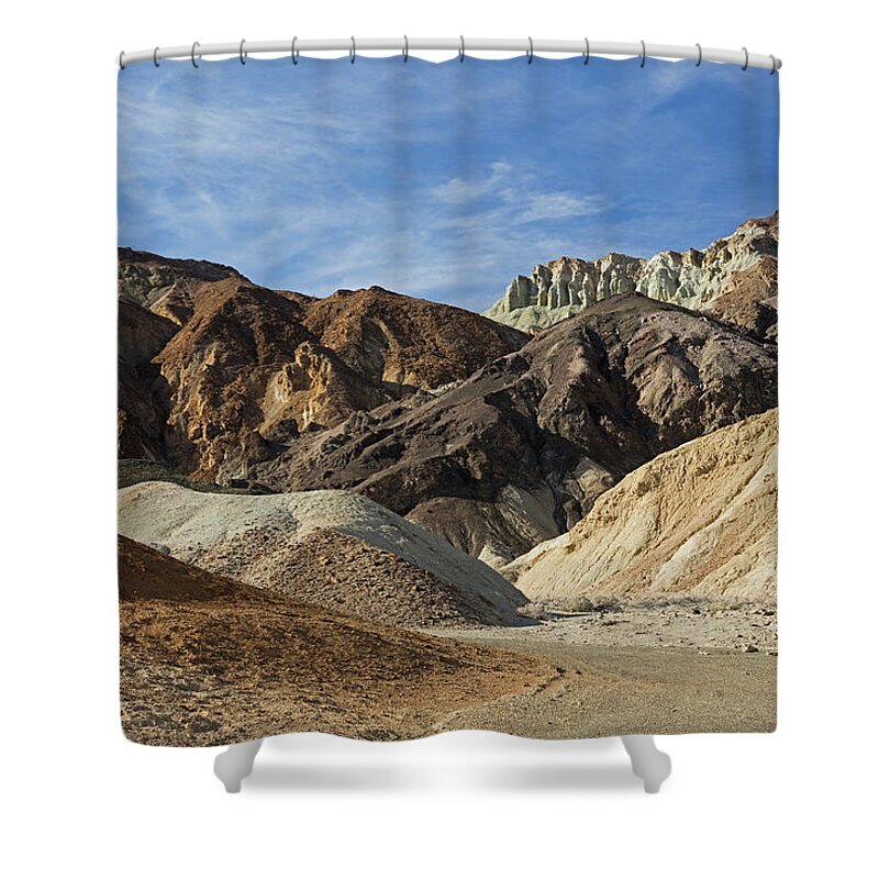 Tom Daniel Shower Curtain featuring the photograph Twenty Mule Team Wash by Tom Daniel