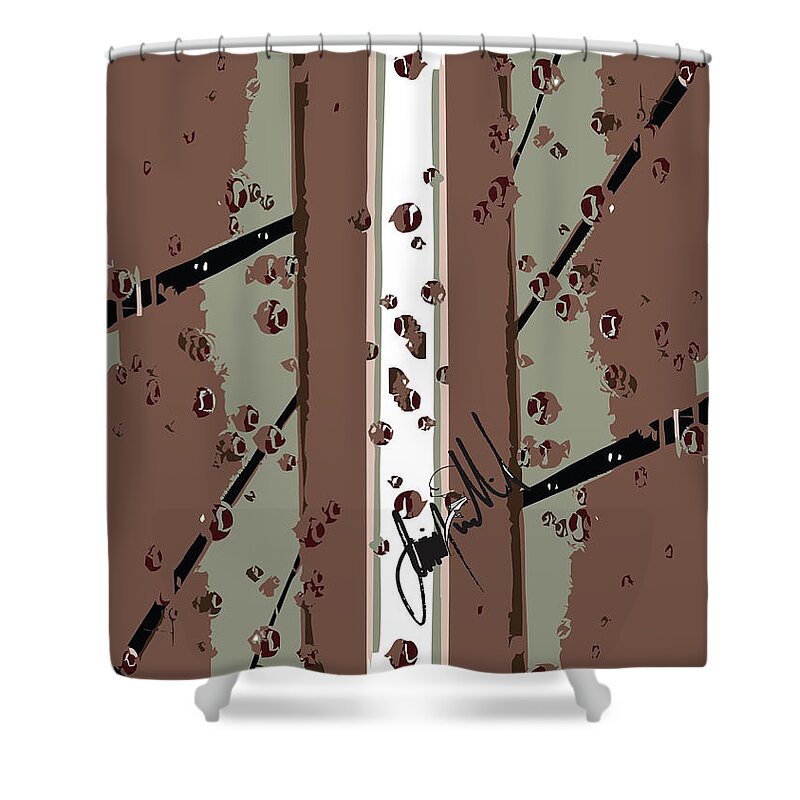  Shower Curtain featuring the digital art Twilight by Jimmy Williams
