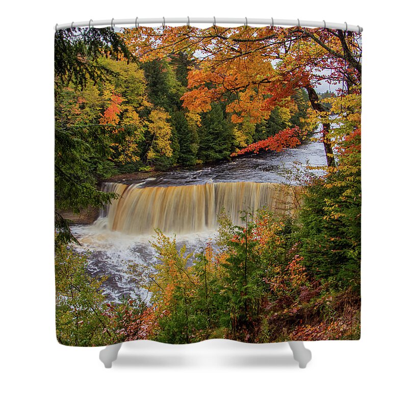 Upper Shower Curtain featuring the photograph Upper Tahquamenon Autumn Colors -0007 by Norris Seward