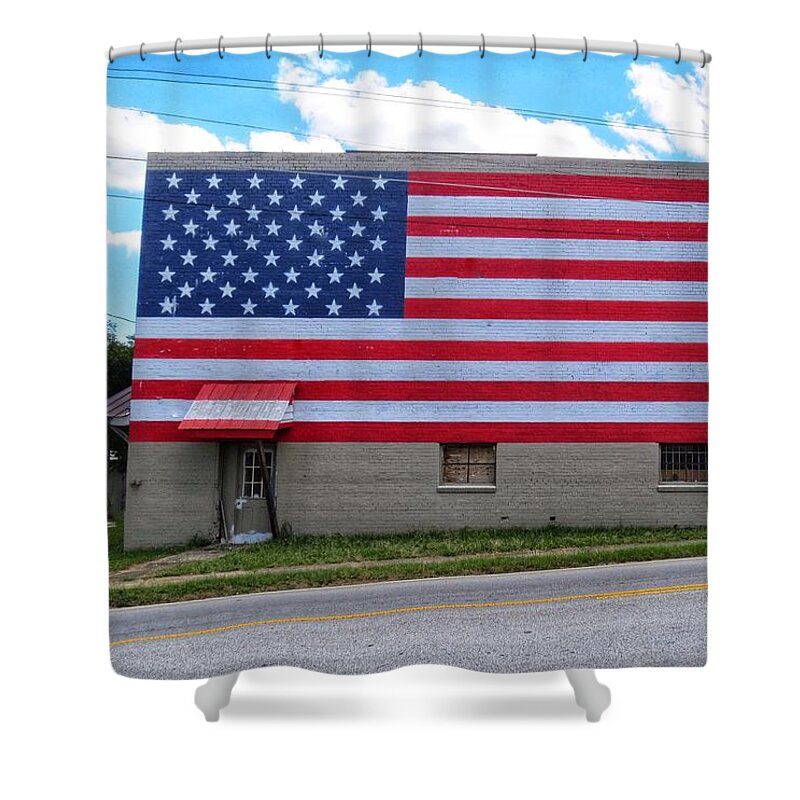 Usa Shower Curtain featuring the photograph USA by Gia Marie Houck