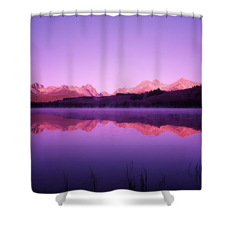 Scenics Shower Curtain featuring the photograph Usa, Idaho, Sawtooth Mountains by Robert Glusic