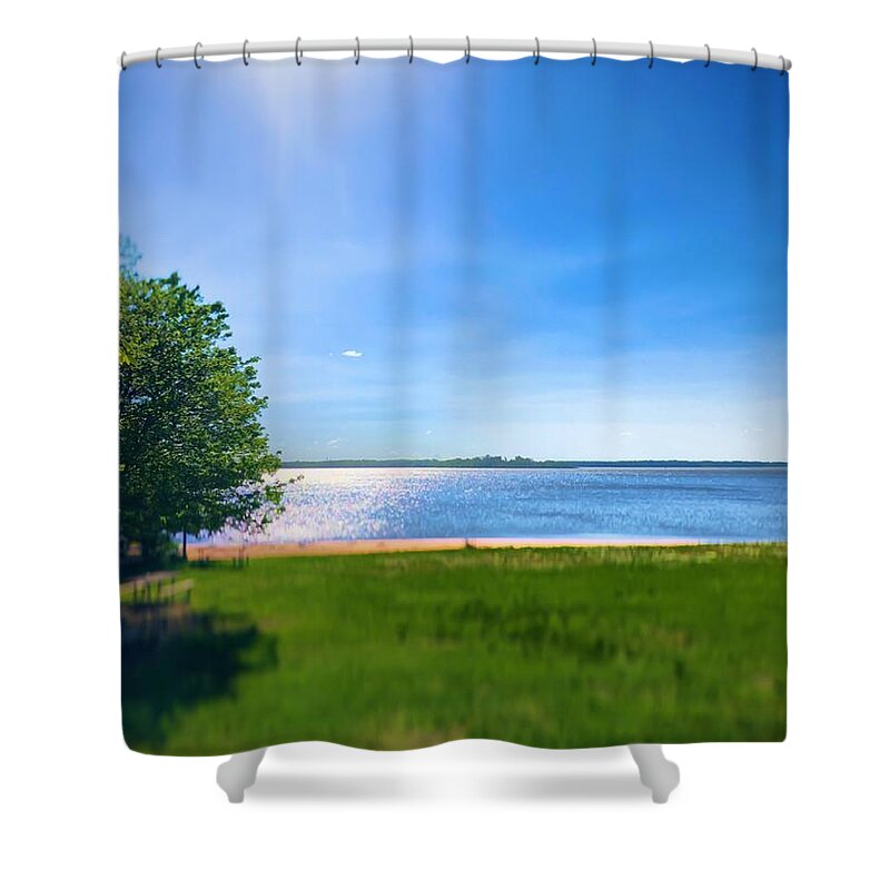 Beach Shower Curtain featuring the photograph Utopia by Chris Montcalmo