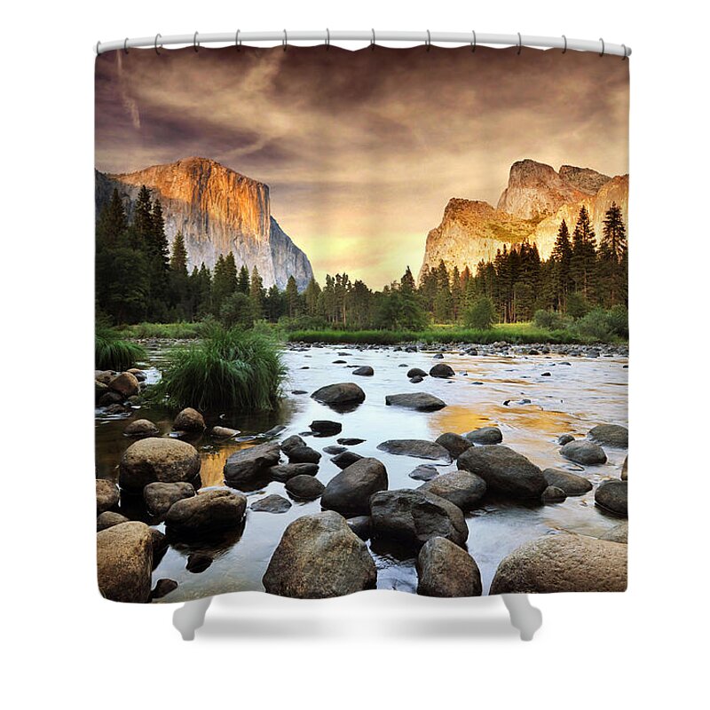 Scenics Shower Curtain featuring the photograph Valley Of Gods by John B. Mueller Photography