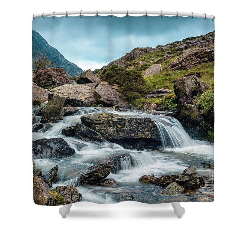 Landscape Shower Curtain featuring the photograph Valley of Waterfalls by David Lichtneker