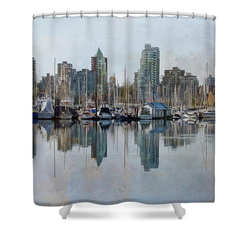 City Shower Curtain featuring the photograph Vancouver Skyline by Marilyn Wilson