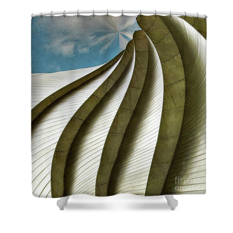 Kauffman Performing Arts Center Shower Curtain featuring the photograph Variations On Kauffman by Doug Sturgess