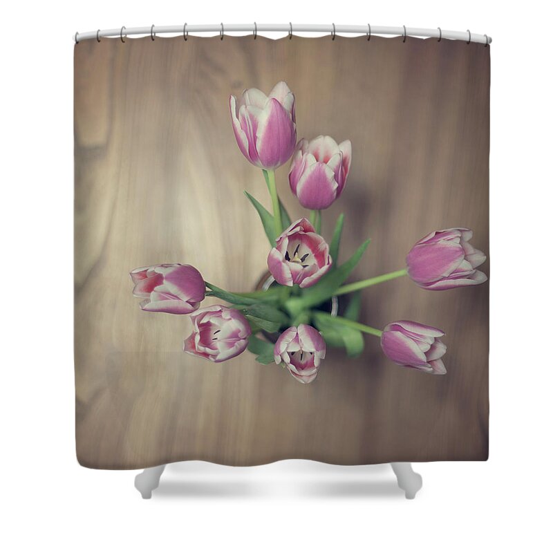 Vase Shower Curtain featuring the photograph Vase Full Of Happiness by Paula Daniëlse