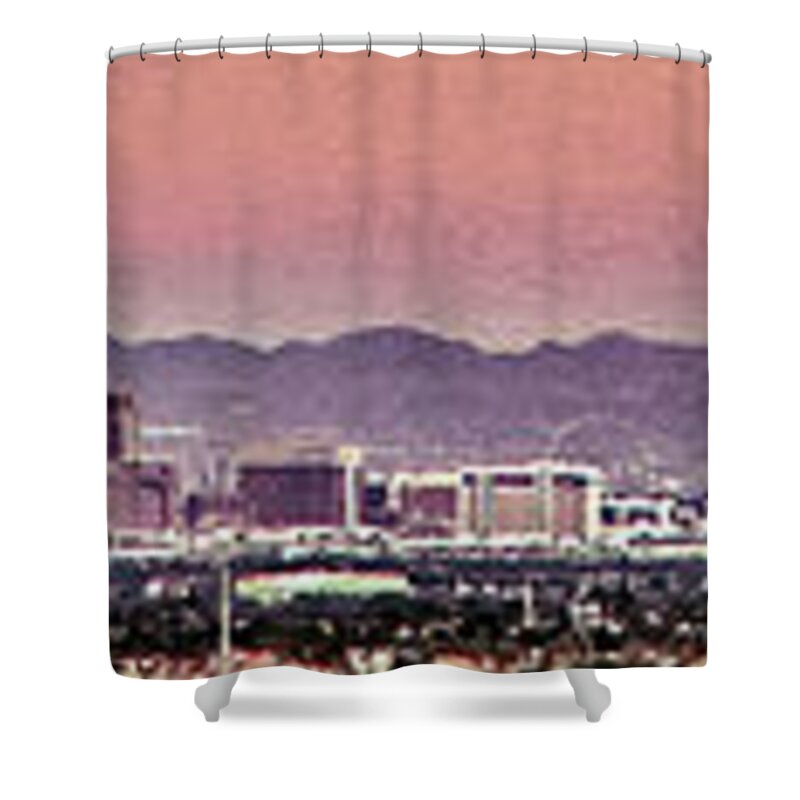  Shower Curtain featuring the photograph Vegas Morning by Darcy Dietrich